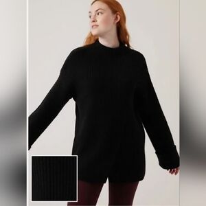 NWT Athleta Azalea Sweater Black XXS